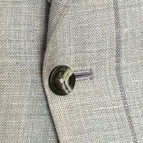 Size 40 Light green / celery window pain notch lapel 2 button jacket - Picture 3 of 5